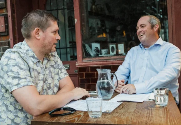 Dining across the divide: ‘He suggested the Clacton byelection was a vanity project. Obviously I disagree’